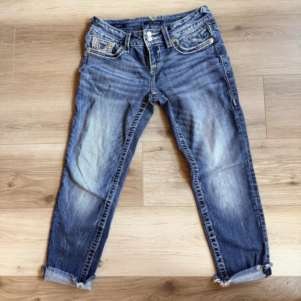 Vigoss Women's Y2K Jeans The Dublin Skinny Jean Size 7/8 Low Rise Length 28